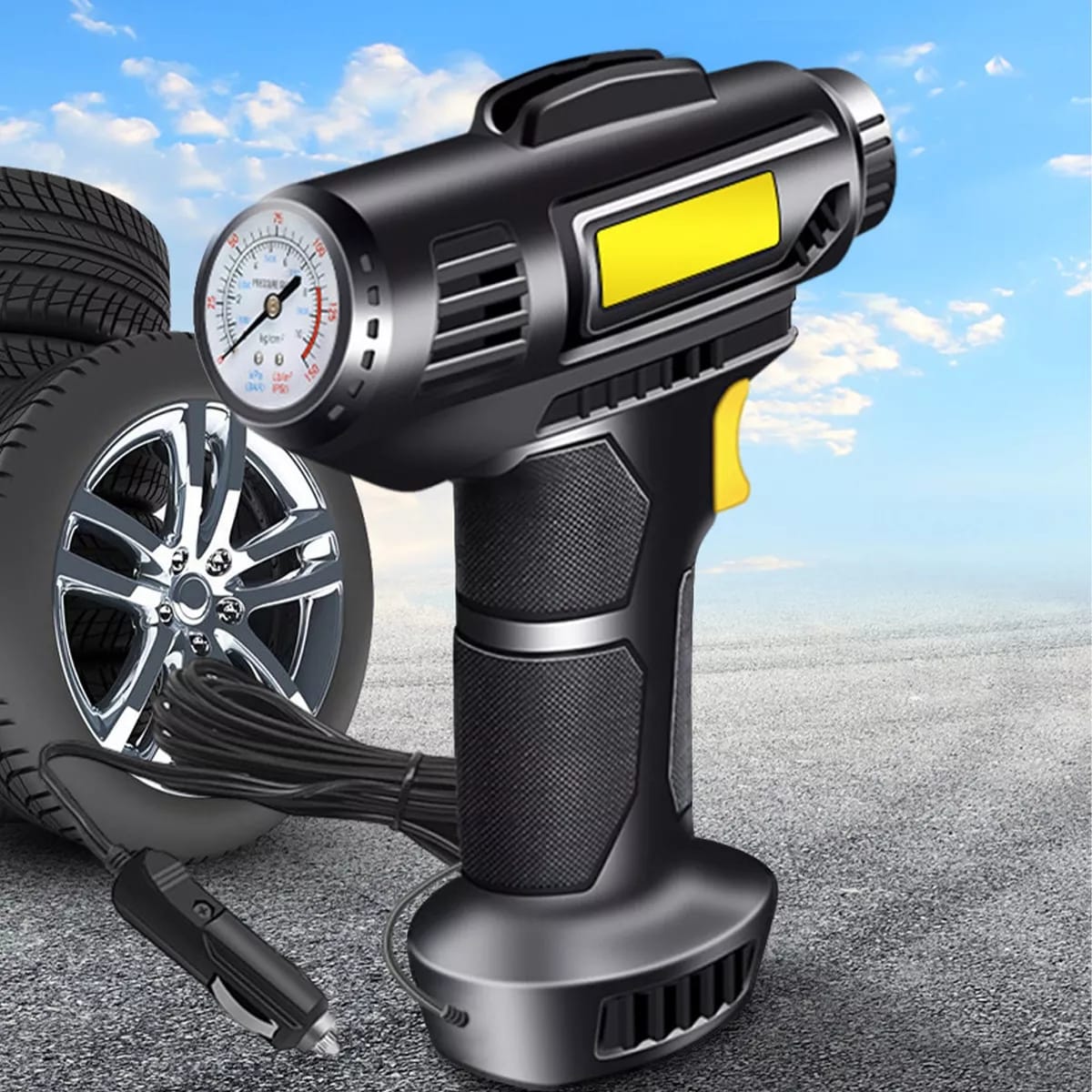 COMPRESOR DE AIRE PARA AUTO INALÁMBRICO