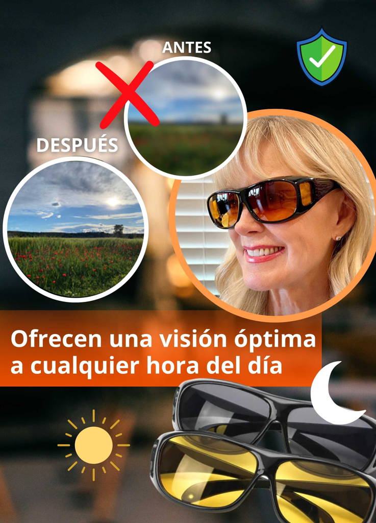 PAR DE GAFAS DE CONDUCCIÓN HD (DIA Y NOCHE)