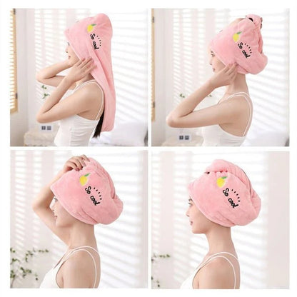 TOALLA GORRO SECADO RÁPIDO PACK X3