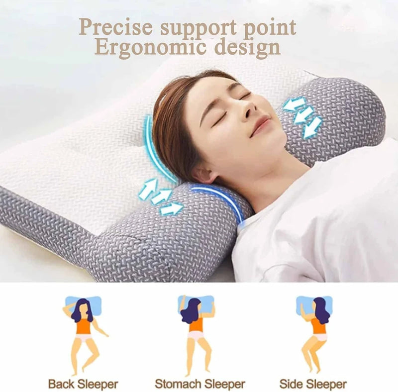 ALMOHADA CERVICAL ERGONÓMICA DE PLUMÓN