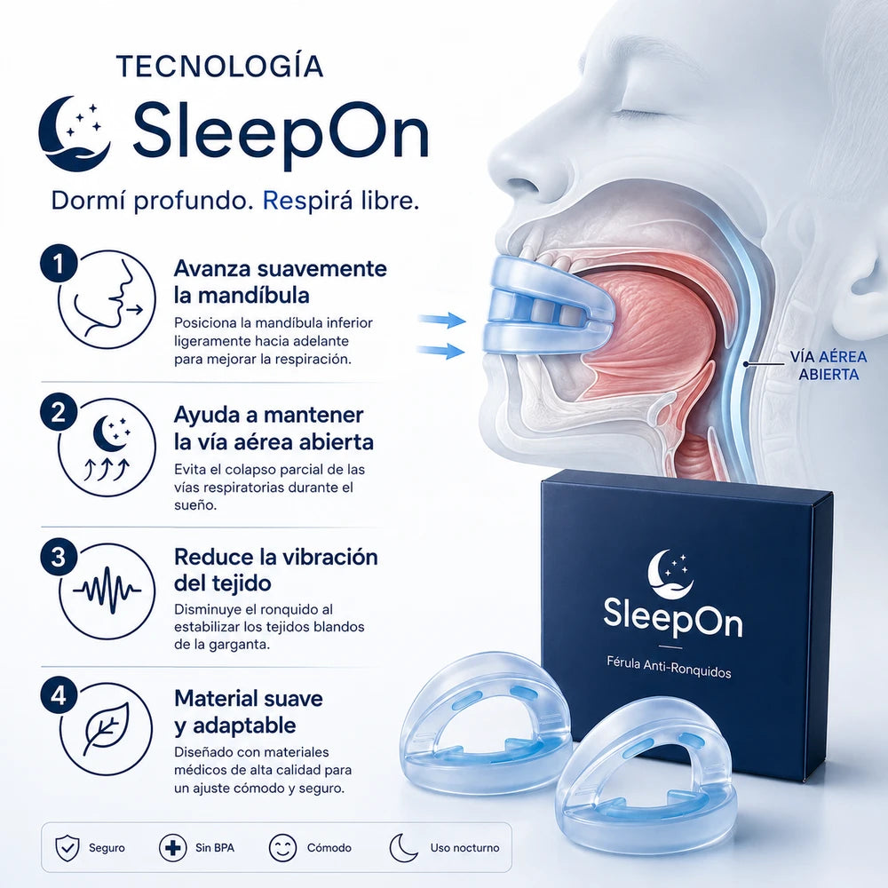 SLEEPON DISPOSITIVO ANTIRONQUIDOS