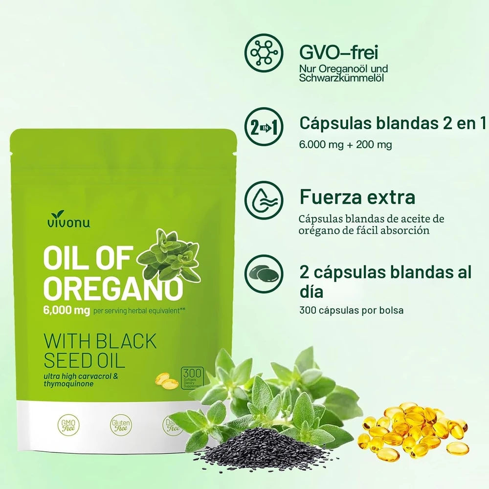 VIVONU SUPLEMENTO DE ACEITE DE OREGANO