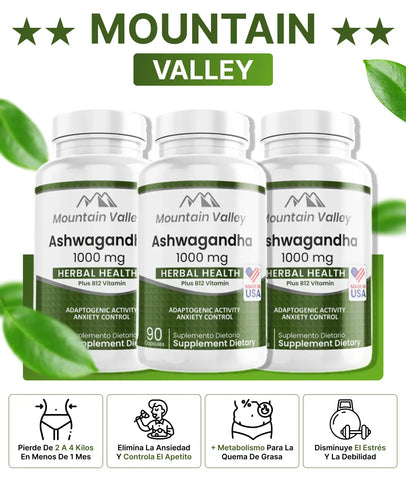 MOUNTAIN VALLEY CON ASHWAGANDHA Y SIN AZUCAR X90