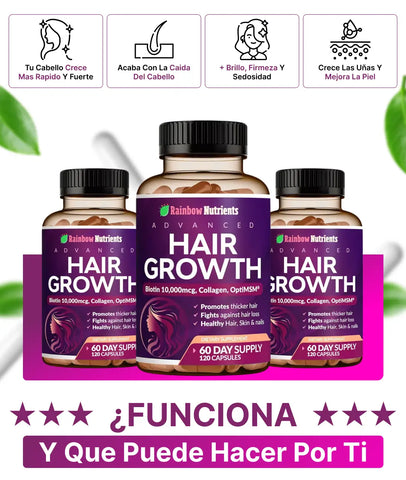 HAIR GROWTH ADVANCED - SIN AZUCAR