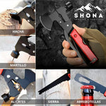 SHONA MULTIHERRAMIENTA ACERO INOXIDABLE CAMPING