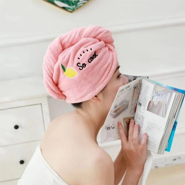 TOALLA GORRO SECADO RÁPIDO PACK X3