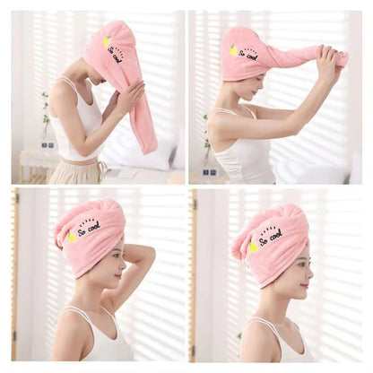 TOALLA GORRO SECADO RÁPIDO PACK X3