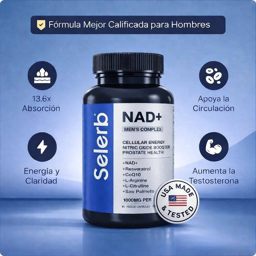 SUPLEMENTO NAD PARA HOMBRES CON RESVERATROL