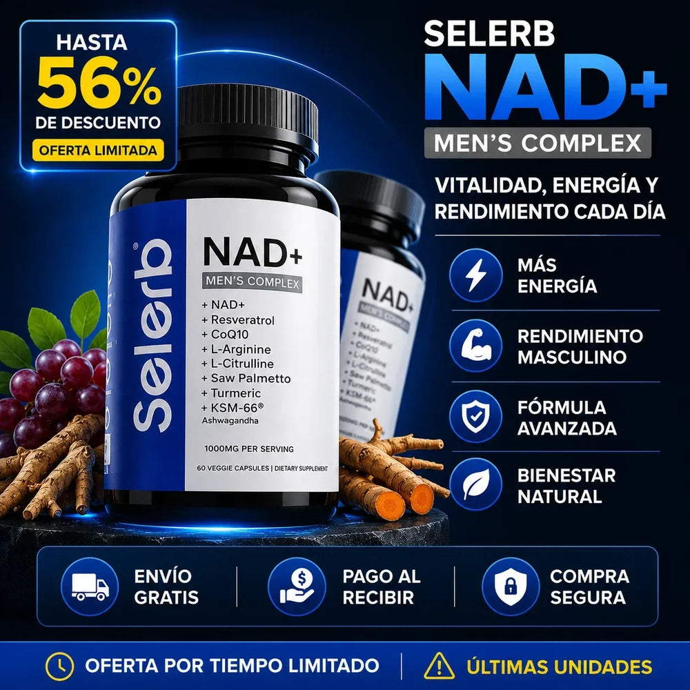 SUPLEMENTO NAD PARA HOMBRES CON RESVERATROL