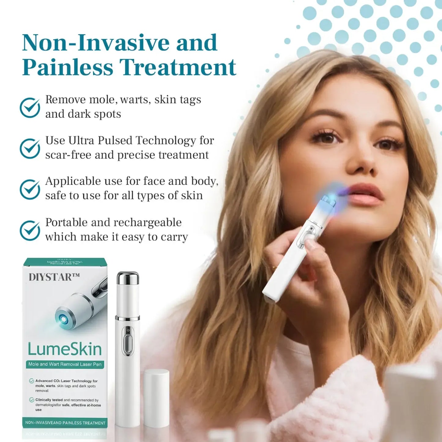 LÁPIZ LÁSER PARA ELIMINAR VERRUGAS Y LUNARES